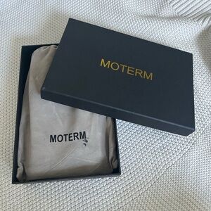 MOTERM Taupe TN in Black Gift Box with Beige Dust Bag BRAND NEW